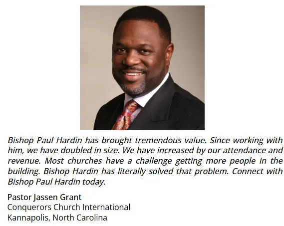 Testimonial from Pastor Jassen Grant, Conquerors Church International