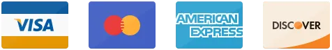 Visa, Mastercard, American Express, Discover